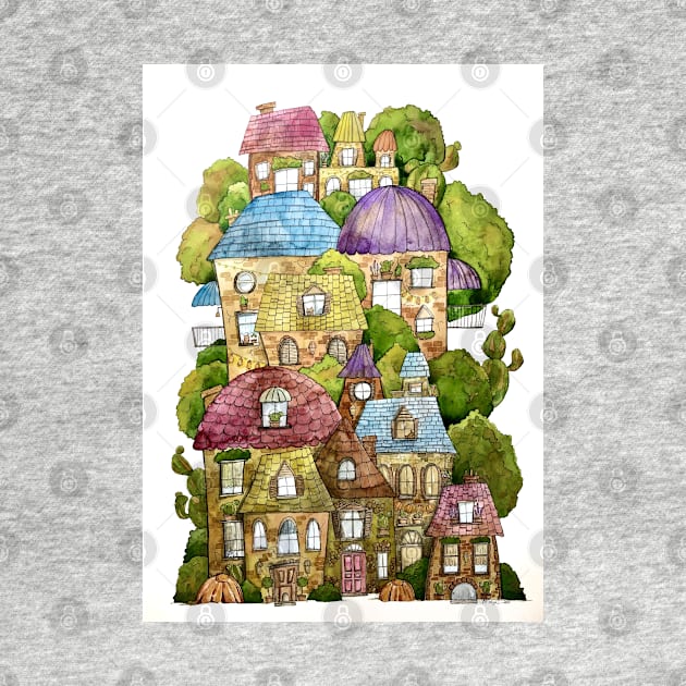 Whimsical Houses by amyliafaizalart